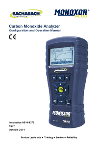Thumbnail of document Manual - Monoxor Plus Carbon Monoxide Analyzer